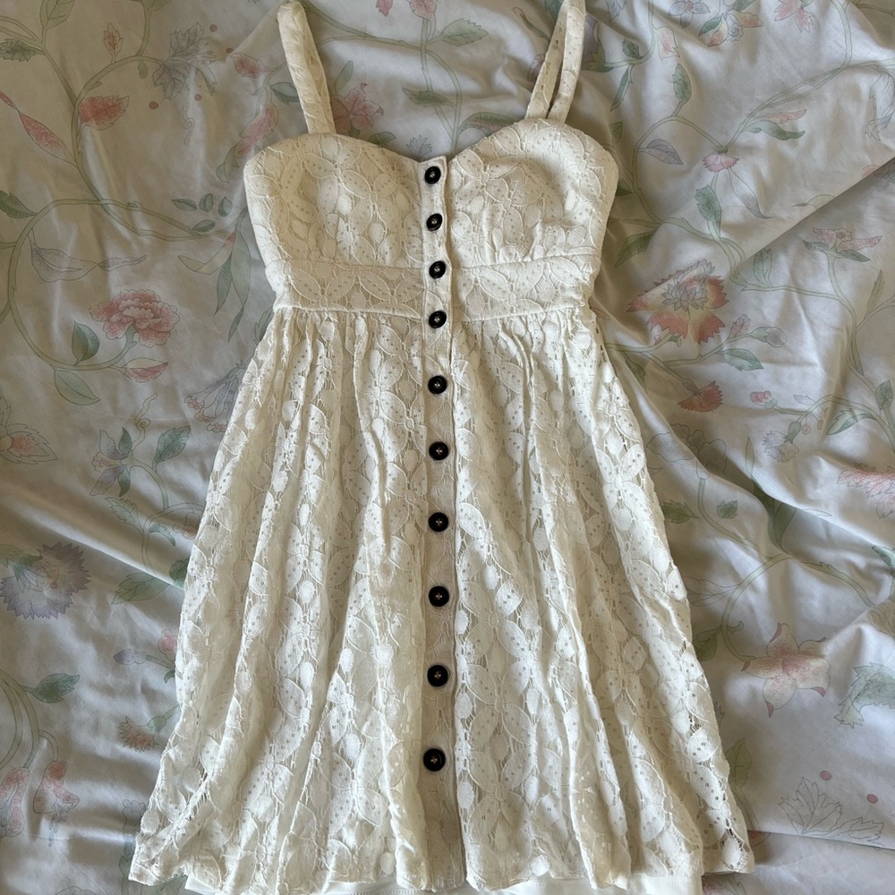 Charlotte Russe white mini dress size xs